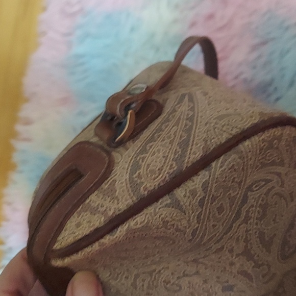 LIZ🔺️CLAIBORNE Vintage "Set" of 1989 Paisley Bag, w/ 1988 L🔺️C Wallet & Keyfob - Picture 11 of 11